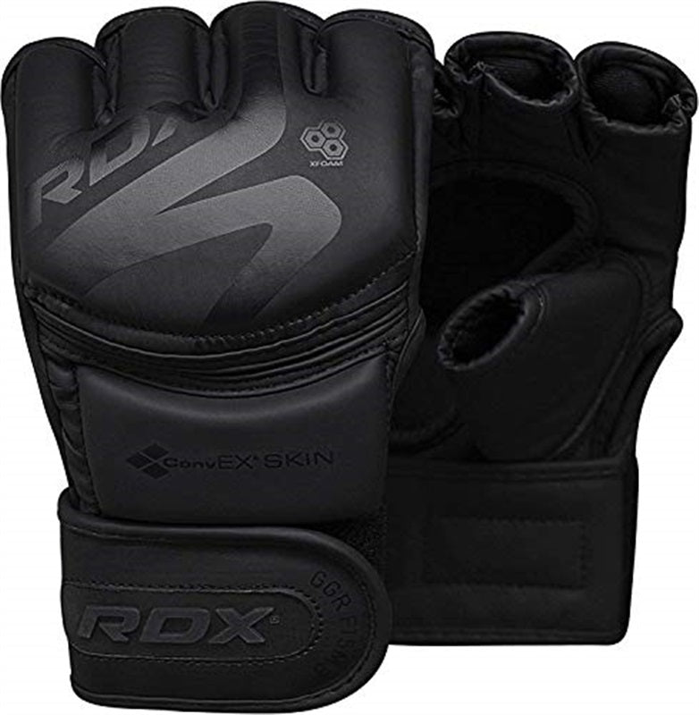 RDX Sports Grappling Glove F15 Matte Black Small
