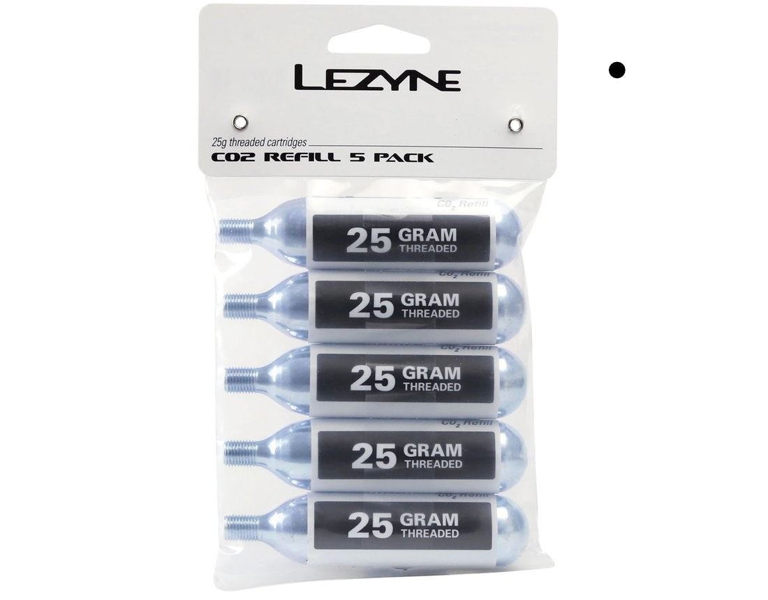Lezyne Co² Cartridges Threaded 25G 5 Units