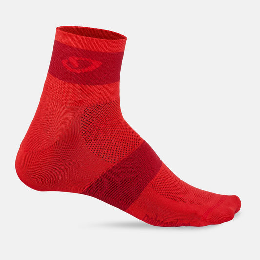 Giro Comp Racer Sock Bicycle Socks Bright Red Medium