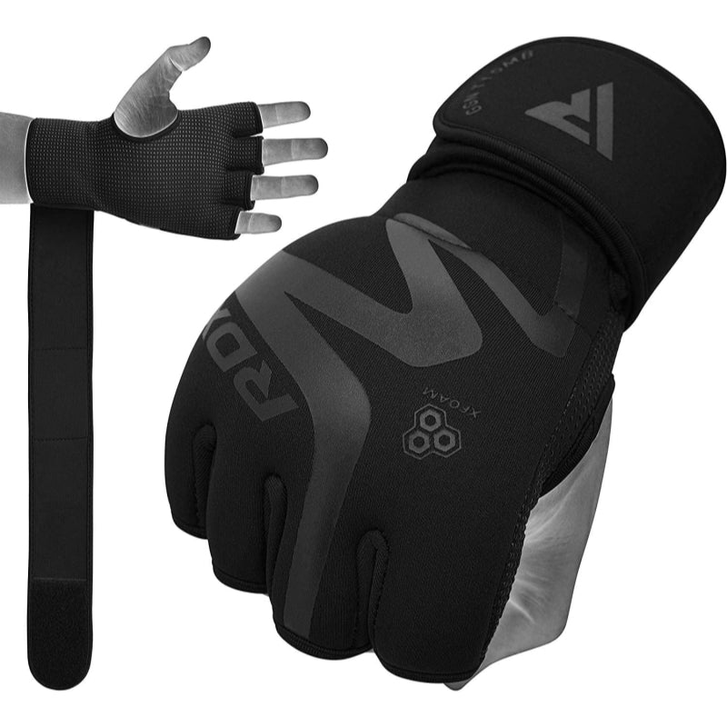 RDX Sports Grappling Glove Neoprene T15 Matte Black Large