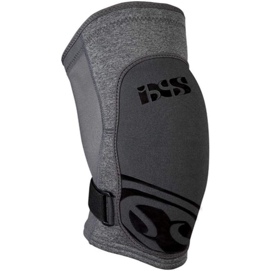 IXS Flow Evo+ Breathable Moisture-Wicking Padded Protective Knee Guard Grey Small