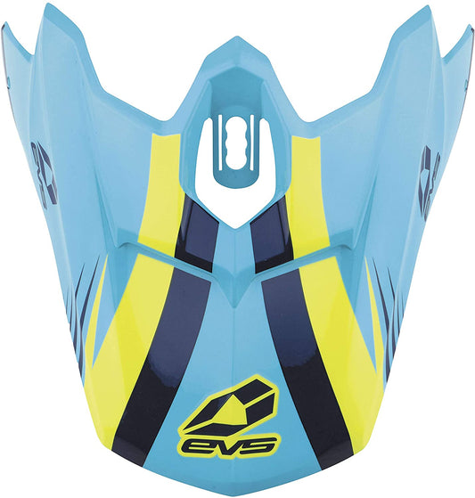 EVS Helmet Visor T3 Work , Blue/Hiv Viz Yellow