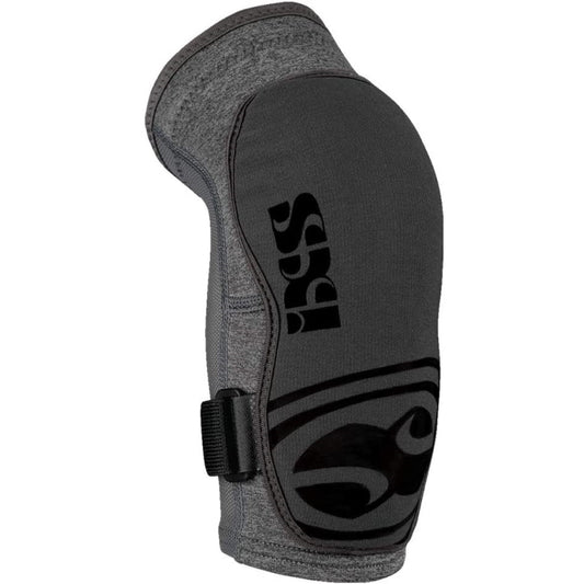 IXS Flow Evo+ Breathable Moisture-Wicking Padded Protective Elbow Guard Grey Small