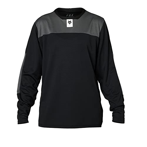 Fox Racing Yth Defend Ls Jersey Blk Youth Small