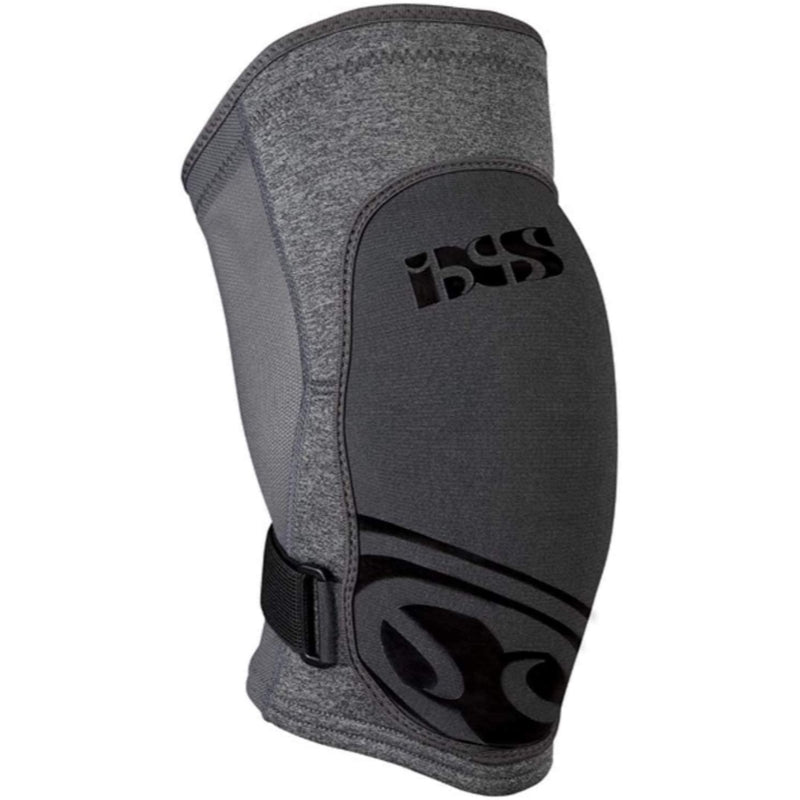 IXS Flow Evo+ Breathable Moisture-Wicking Padded Protective Knee Guard Grey Large