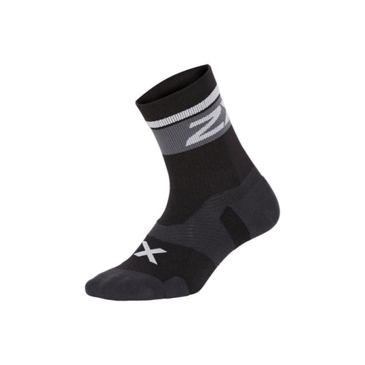 2XU Vectr Cushion Crew Socks  Black/White Medium