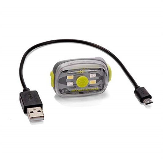 Amphipod Versa-Light Plus USB Recharegeable Clip Light Charcoal/Viz Light Only