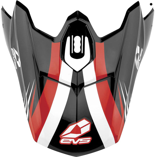 EVS Helmet Visor T3 Work , Black/White/Red