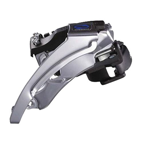 SHIMANO FRONT DERAILLEUR, FD-M310, TOP-SWING, DUAL-PULL, BAND-TYPE 34.9MM (W/31.8 & 28.6MM ADAPTER), FOR 42/48T, CS-ANGLE: 66-69, CL: 47.5/50MM