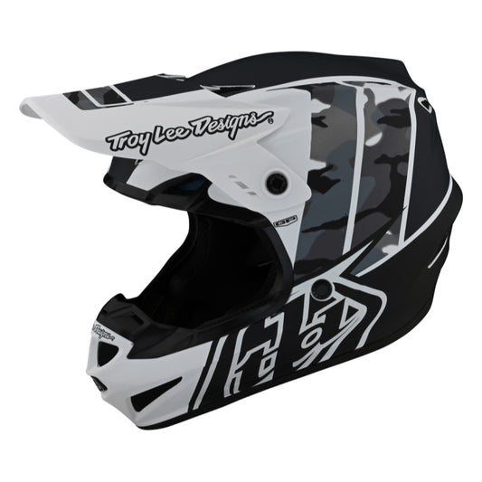 Troy Lee Designs GP Helmet Nova No MIPS, Camo White, Small