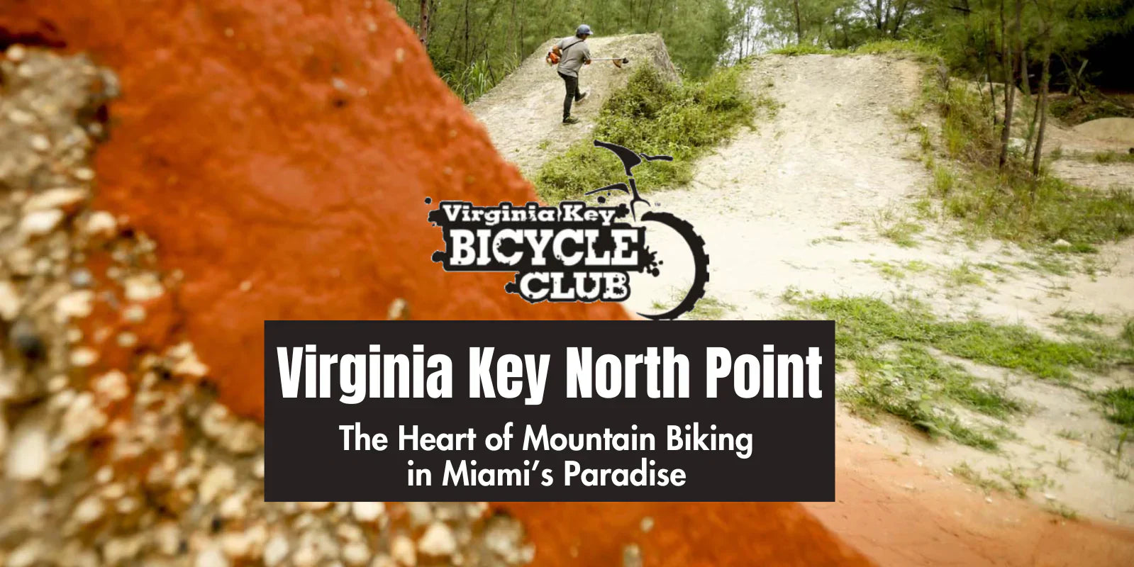 Virginia Key North Point MTB trails Miami - Biker maintenance at Virginia Key Bicycle Club