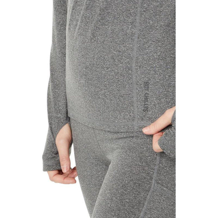 Hot Chillys Womicro-Elite Chamois Zip-T Women's Performance Snow Thermal Base Layers