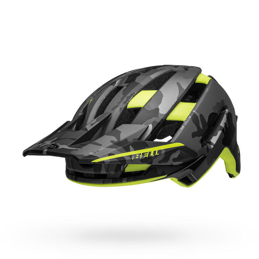 Bell Bike Super Air Spherical Bicycle Helmets Matte Camo/Hi-Viz Medium