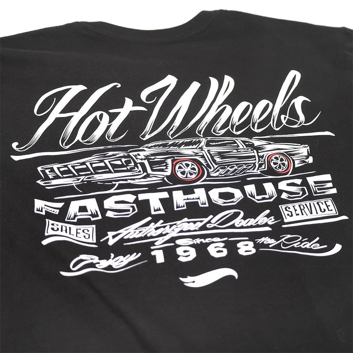 Fasthouse Hot Wheels Redline Midweight SS Tee Black Medium