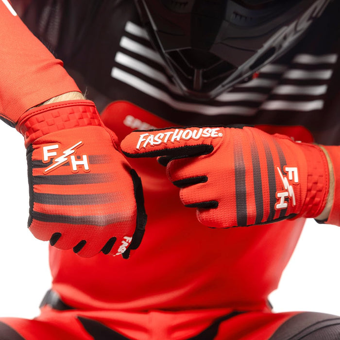 Fasthouse Elrod HyperSonic Glove Red  Small