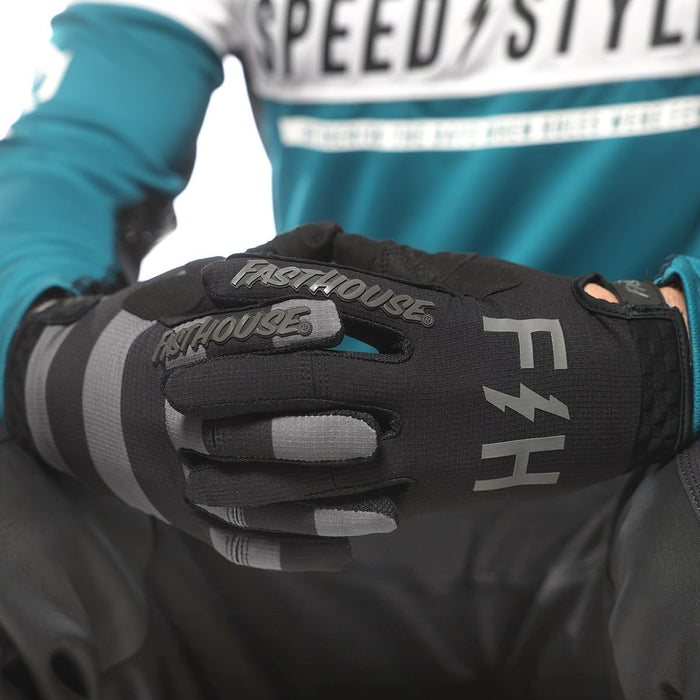 Fasthouse Speed Style Akin Glove Black/Gray  Large