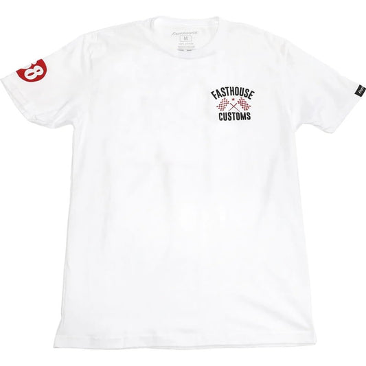 Fasthouse 68 Trick SS Tee White/Red X-Large