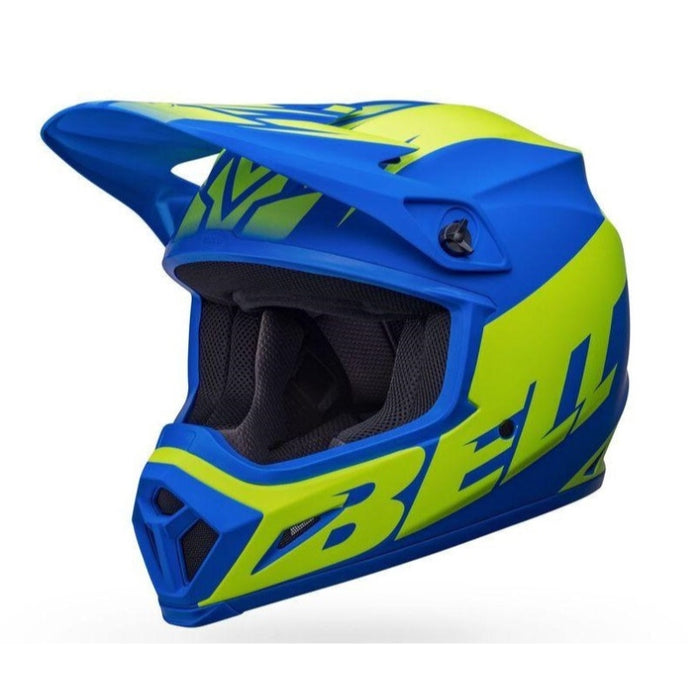 Bell Moto MX-9 MIPS Disrupt Matte Classic Blue/Hi-Viz Yellow X-Large