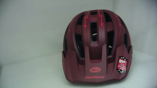 Bell Bike Super Air Spherical Bicycle Helmets Fasthouse Matte Red/Black Medium (Without Original Box)