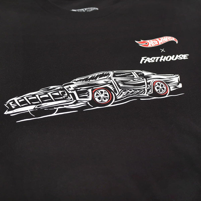 Fasthouse Hot Wheels Redline Midweight SS Tee Black Medium