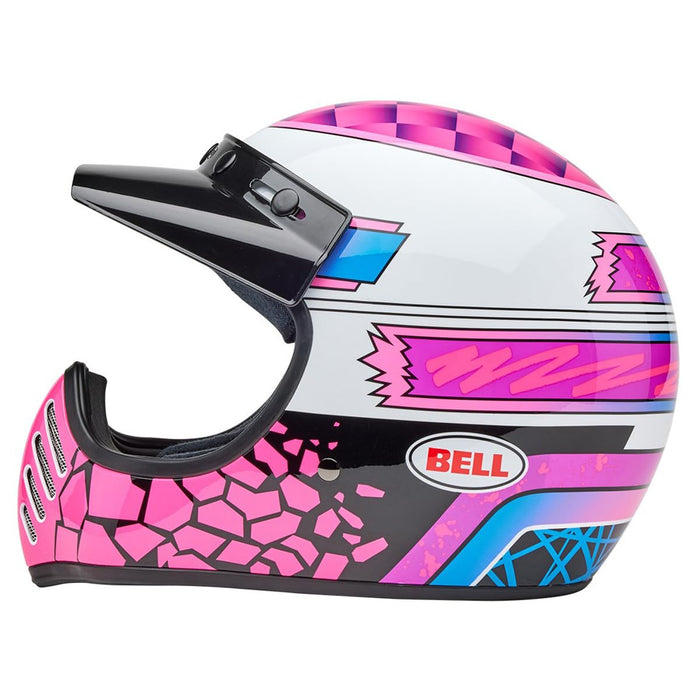 Bell Moto Moto-3 Pink/Purple Deathspray Small