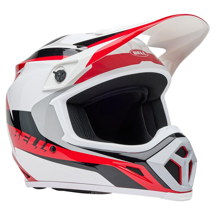 Bell Moto MX-9 MIPS Red/White Rift Large