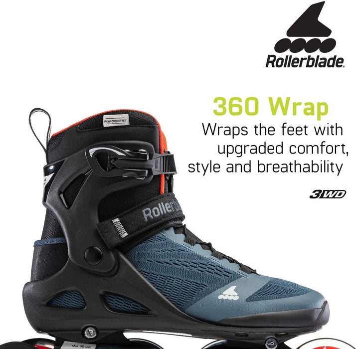 Rollerblade Macroblade 90 Orion Blue/Spicy Orange 9