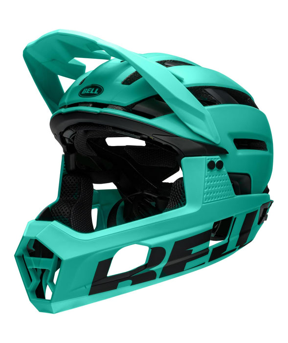 Bell Bike Super Air R Spherical Bicycle Helmets Matte Turquoise/Black Medium - Open Box (Without Box)