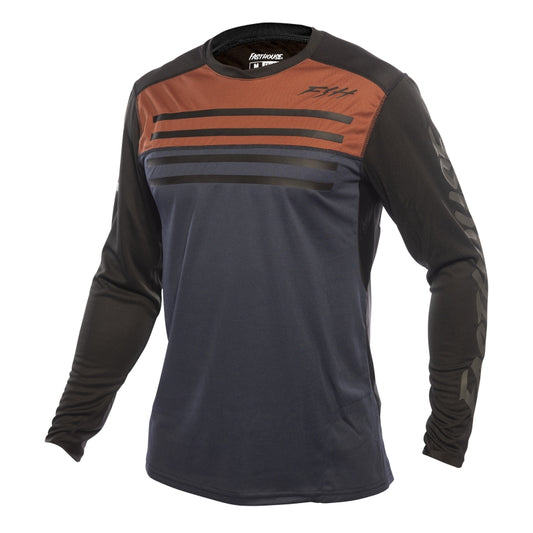Fasthouse Alloy Sidewinder LS Jersey Rust/Midnight Navy Small