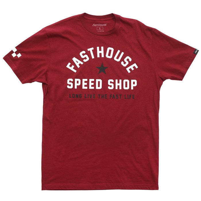 Fasthouse Fast Life SS Tee Cardinal X-Large