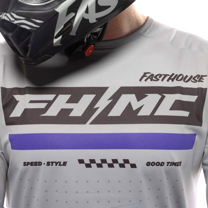 Fasthouse Helix Podium Jersey Gray/Black/Purple  X-Large