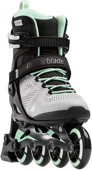 Rollerblade Macroblade 80 Abt Womens Glacier Grey/Neo Mint 6