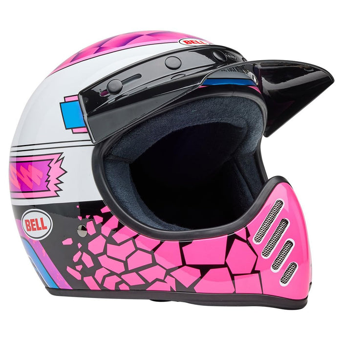 Bell Moto Moto-3 Pink/Purple Deathspray Small