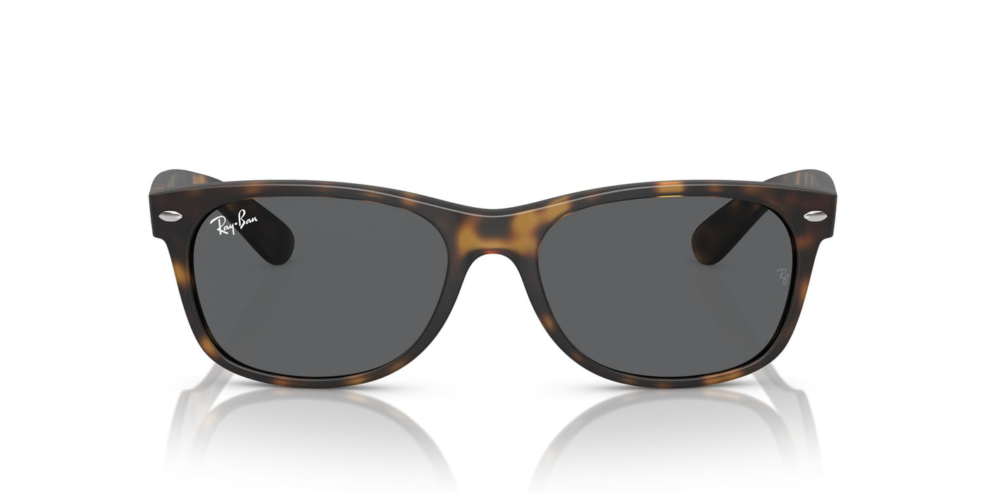 Rayban New Wayfarer Rubber Havana/Dark Grey 55