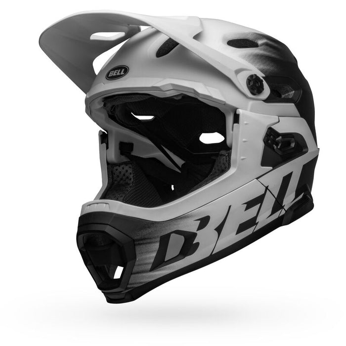 Bell Bike Super DH Spherical Bicycle Helmets Matte Black/White Large