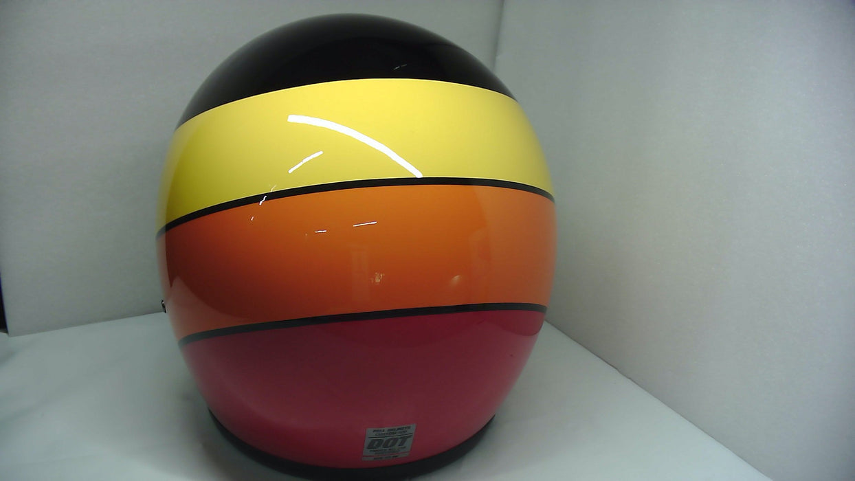 Bell Moto Custom 500 Helmets Riff Gloss Black/Yellow/Orange/Red Medium - Open Box (Without Box)