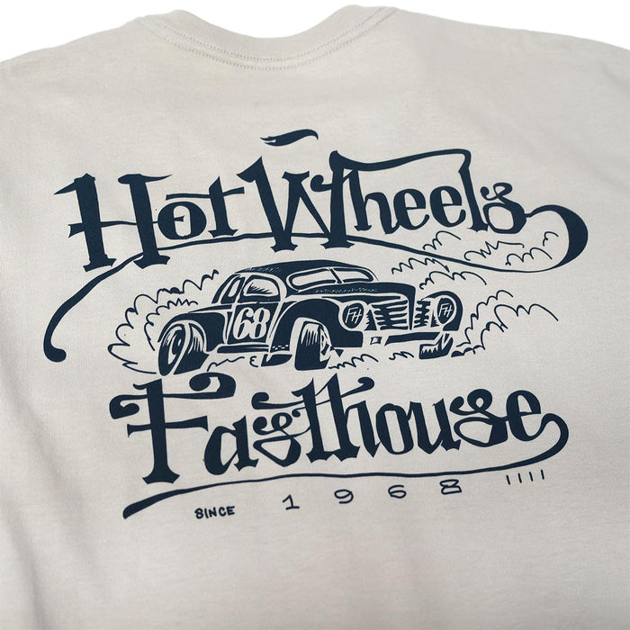 Fasthouse Hot Wheels Getaway Midweight SS Tee Light Gray Small