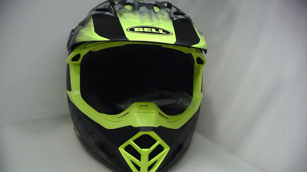 Bell Helmets-9 MIPS Helmets - Venom Matte Black Camo/Hi-Viz Yellow - Large - Open Box  - (Without Original Box)