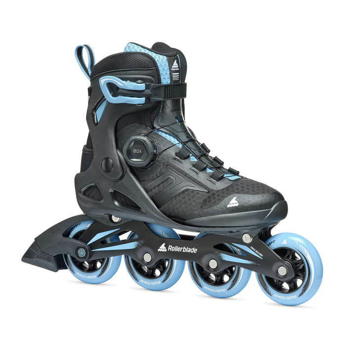 Rollerblade Macroblade 84 Boa Womens Black/Powder Blue 9/9.5