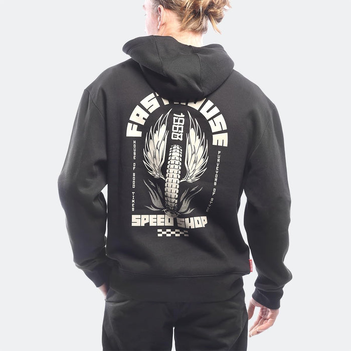 Fasthouse Iron Steed Hooded Pullover Black Small