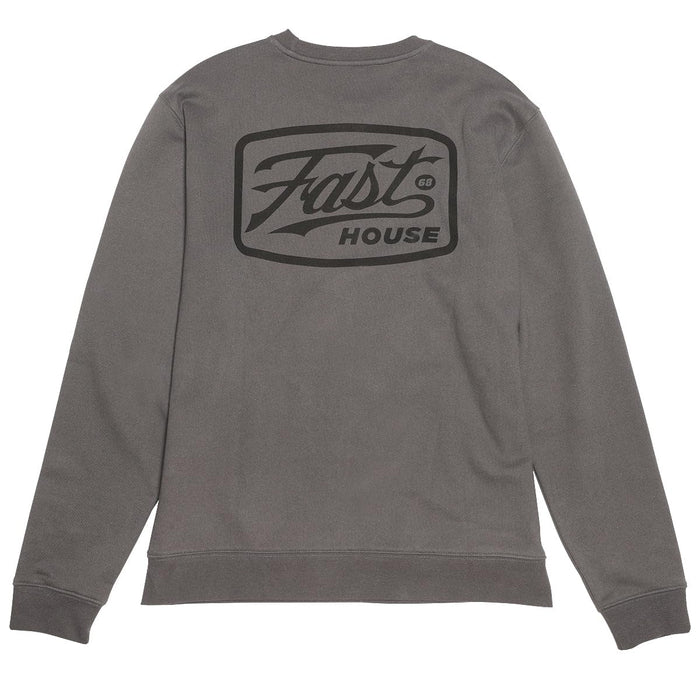 Fasthouse Carrera Crew Neck Pullover Charcoal Large