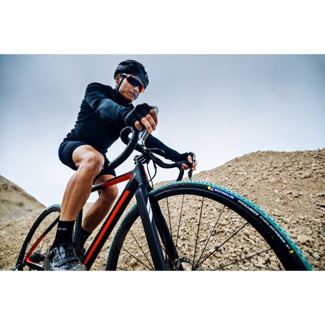 Michelin Power Cyclocross Jet Tire 700x33C Folding Tubeless Ready GreenCompound Bead2Bead Protek 3x120TPI Green Bicycle Tires