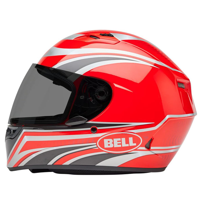 Bell Moto Qualifier Charcoal/Candy Red Conduit Medium