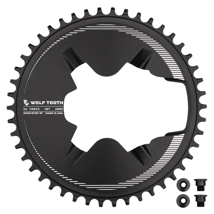 Wolf Tooth Aero Direct Mount Chainrings for Shimano Dura-Ace R9200 Cranks