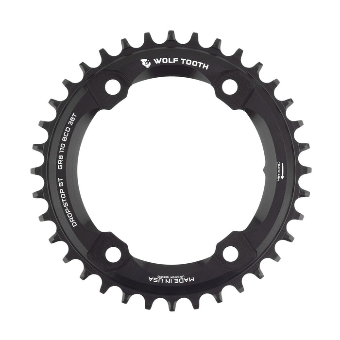 Wolf Tooth 110 BCD Asymmetric 4-Bolt Chainrings for Shimano GRX Cranks