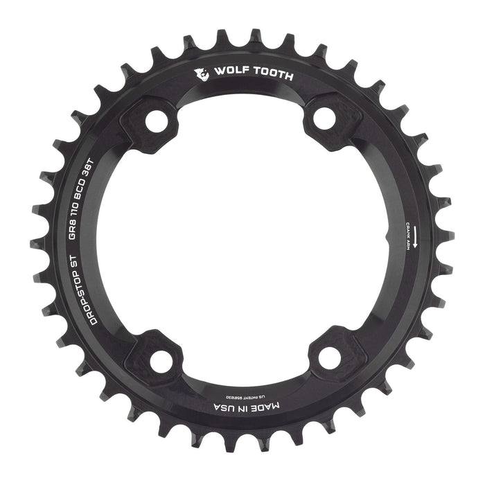 Wolf Tooth 110 BCD Asymmetric 4-Bolt Chainrings for Shimano GRX Cranks