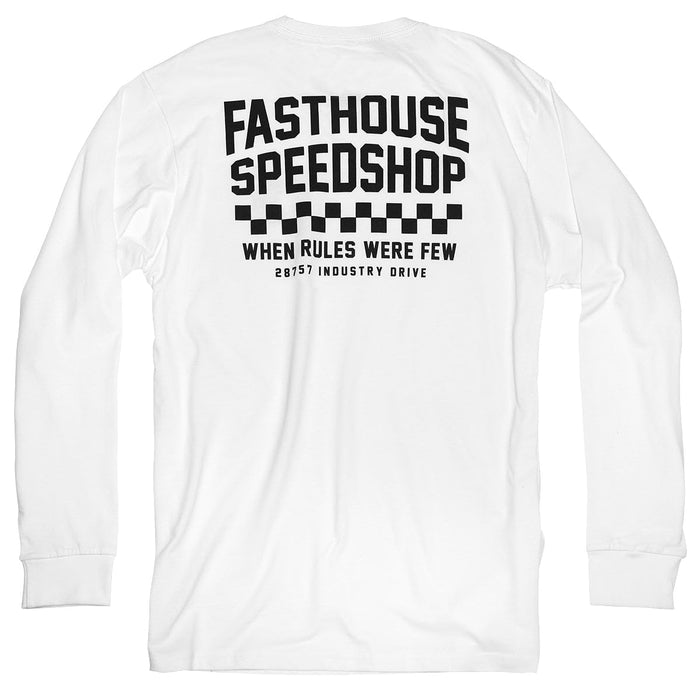 Fasthouse Chalet LS Tee White Large