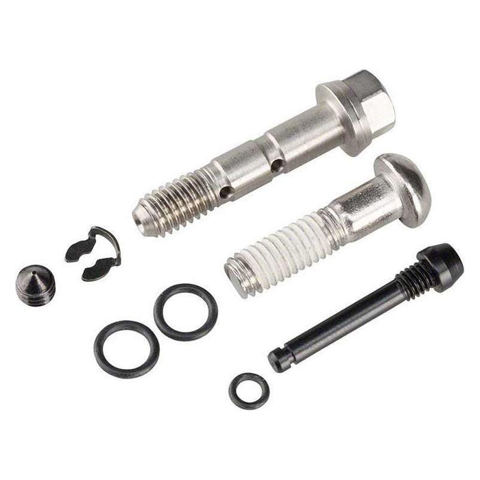 SRAM Guide Stainless Steel Caliper Hardware Kit - Includes Body Bolt, Banjo Bolt, Bleed Screw, Pad Pin Bicycle Brake Seal Kits