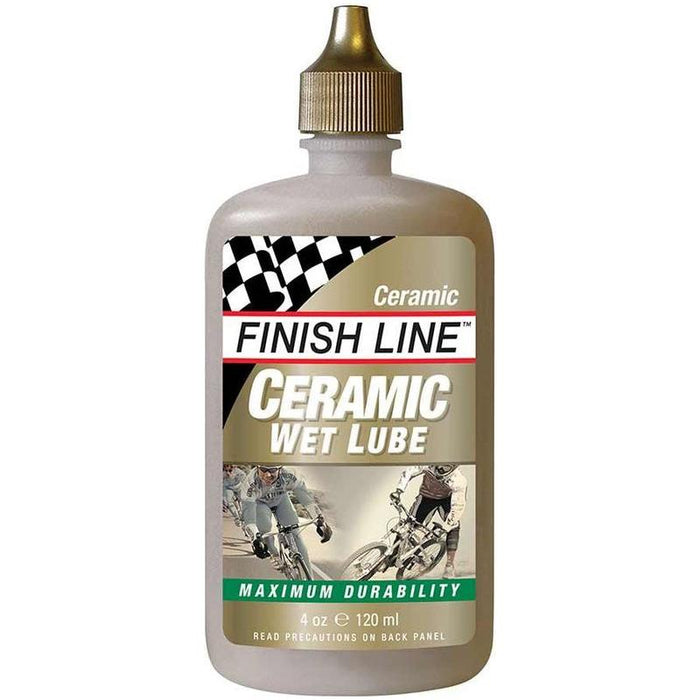 Finish Line Ceramic Wet Bike Chain Lube - 4oz Drip