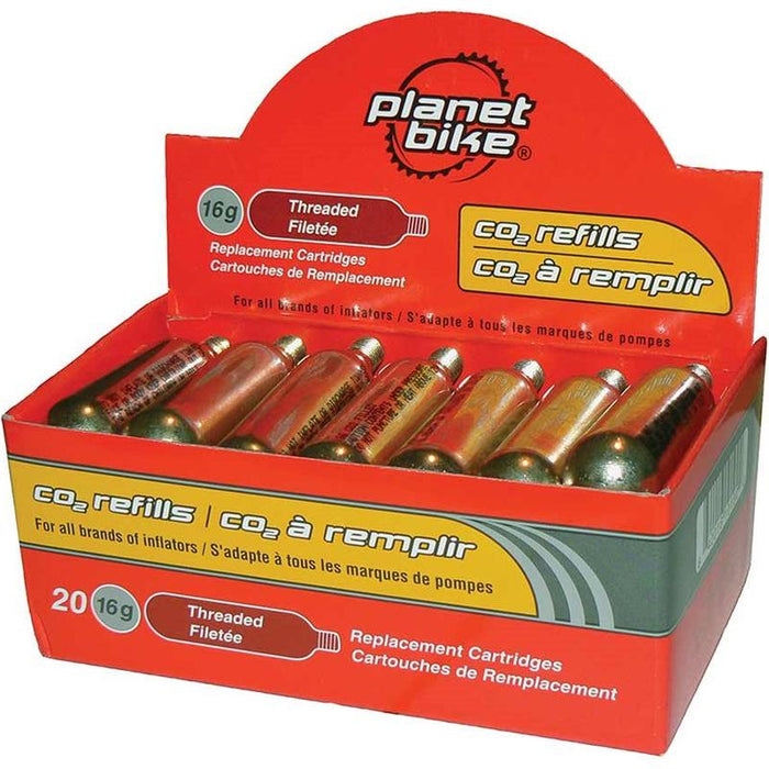 Planet Bike Threaded Bicycle CO2 Cartridges